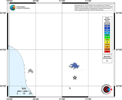 Mappa MCS - territori località