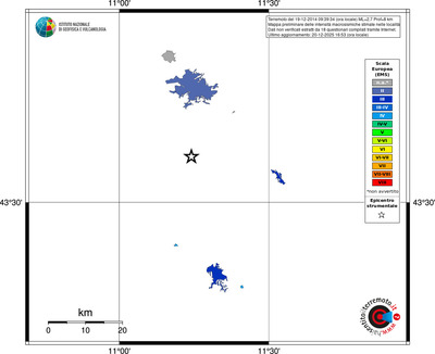 Mappa EMS - territori località