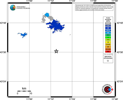 Mappa EMS - territori località