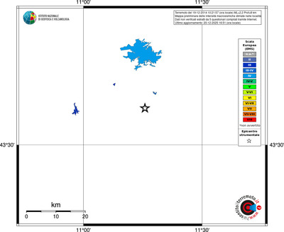 Mappa EMS - territori località