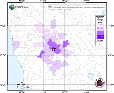 Mappa territorio comunale con almeno 3 questionari
