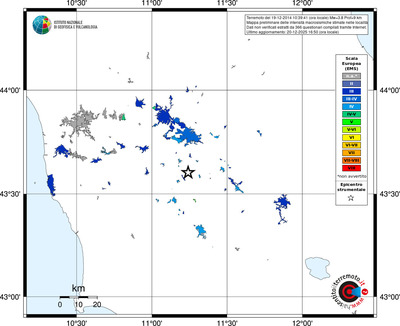 Mappa EMS - territori località
