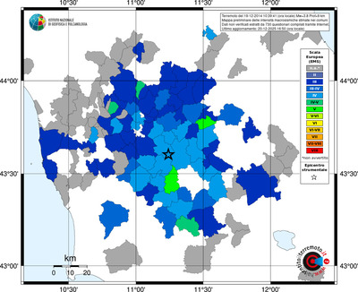 Mappa EMS - territori comuni