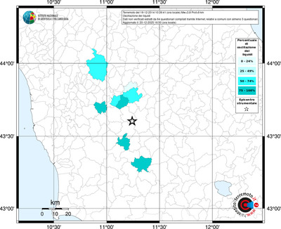 Mappa territorio comunale con almeno 3 questionari