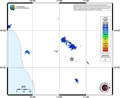 Mappa EMS - territori località