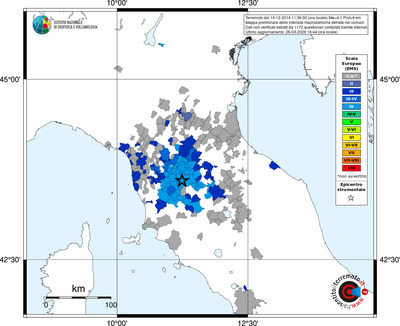 Mappa EMS - territori comuni