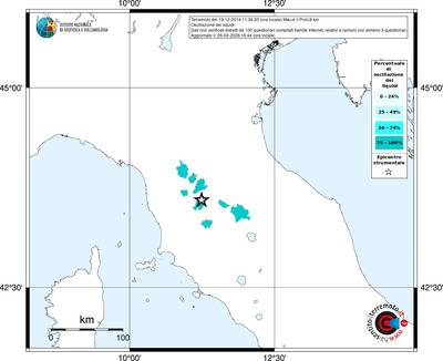 Mappa territorio comunale con almeno 3 questionari