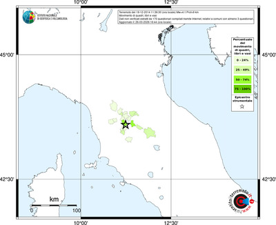 Mappa territorio comunale con almeno 3 questionari