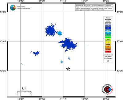 Mappa EMS - territori località