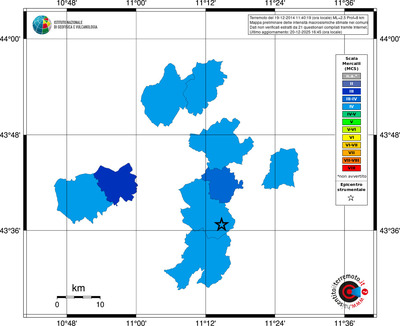 Mappa MCS - territori comuni