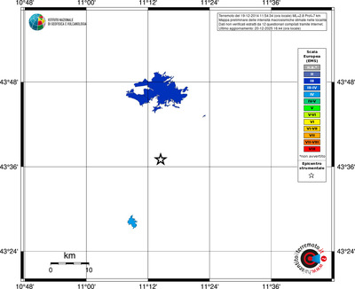 Mappa EMS - territori località