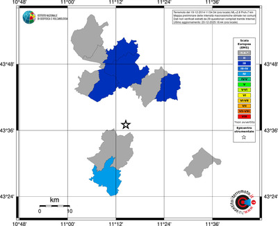 Mappa EMS - territori comuni