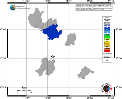 Mappa EMS - territori comuni