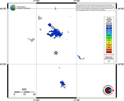 Mappa EMS - territori località