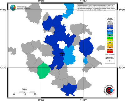 Mappa EMS - territori comuni
