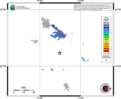 Mappa MCS - territori località
