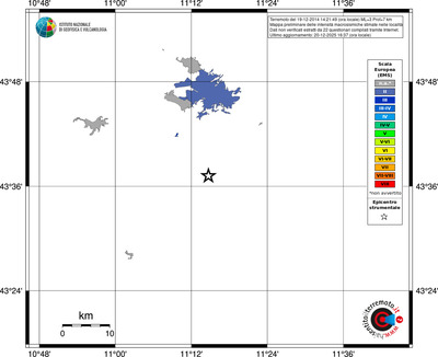 Mappa EMS - territori località