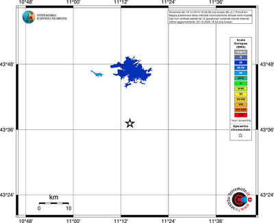 Mappa EMS - territori località