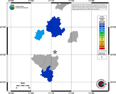Mappa EMS - territori comuni
