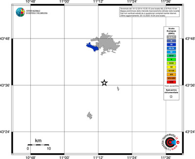 Mappa EMS - territori località