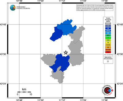 Mappa EMS - territori comuni