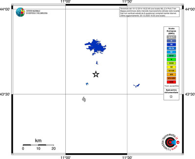 Mappa EMS - territori località