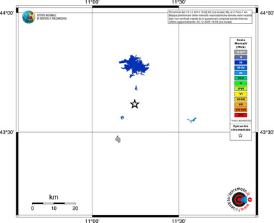 Mappa MCS - territori località