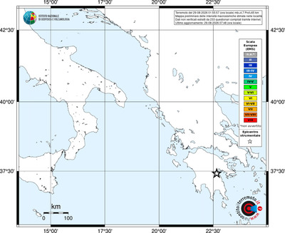 Mappa EMS - territori località