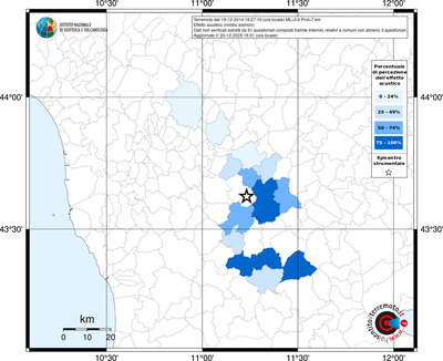 Mappa territorio comunale con almeno 3 questionari