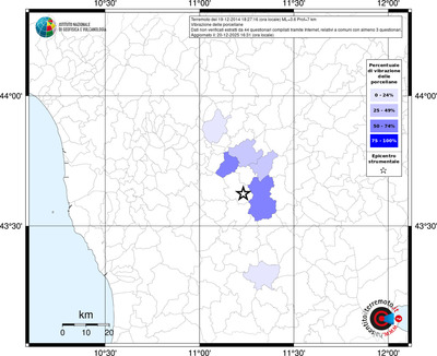 Mappa territorio comunale con almeno 3 questionari