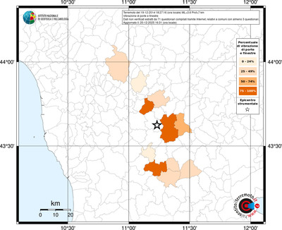Mappa territorio comunale con almeno 3 questionari