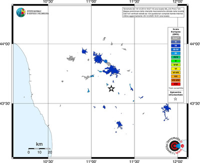 Mappa EMS - territori località