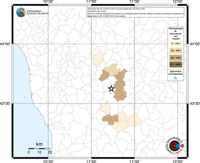 Mappa territorio comunale con almeno 3 questionari
