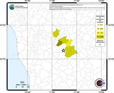 Mappa territorio comunale con almeno 3 questionari