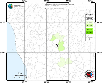Mappa territorio comunale con almeno 3 questionari