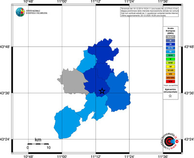 Mappa EMS - territori comuni