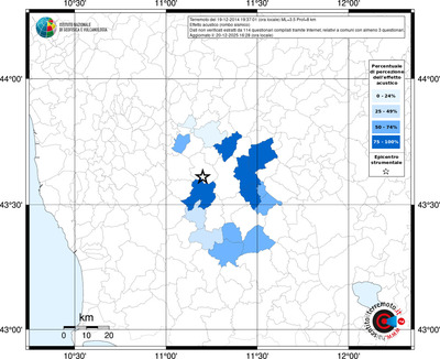 Mappa territorio comunale con almeno 3 questionari