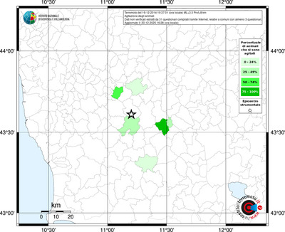 Mappa territorio comunale con almeno 3 questionari