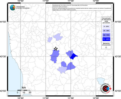 Mappa territorio comunale con almeno 3 questionari