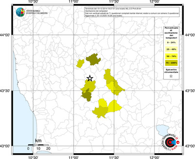 Mappa territorio comunale con almeno 3 questionari