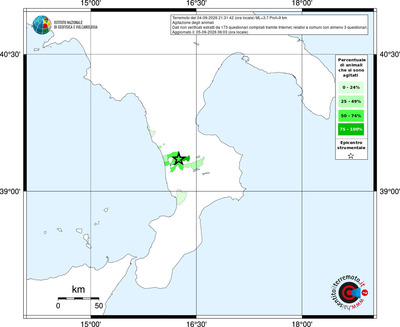 Mappa territorio comunale con almeno 3 questionari