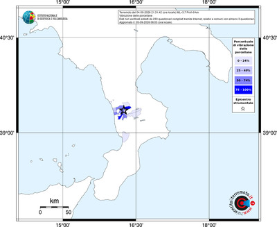 Mappa territorio comunale con almeno 3 questionari