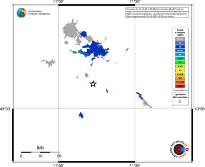 Mappa EMS - territori località