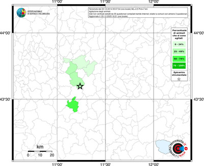 Mappa territorio comunale con almeno 3 questionari