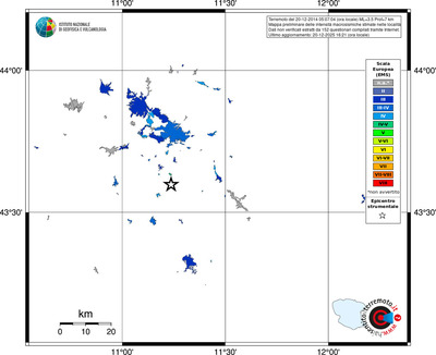 Mappa EMS - territori località