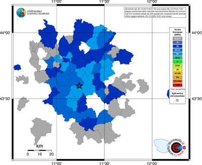 Mappa EMS - territori comuni
