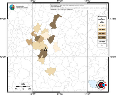 Mappa territorio comunale con almeno 3 questionari