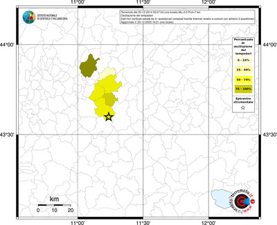 Mappa territorio comunale con almeno 3 questionari