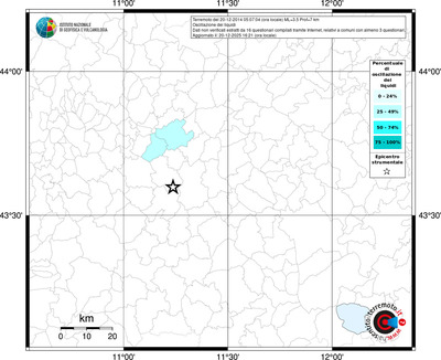Mappa territorio comunale con almeno 3 questionari