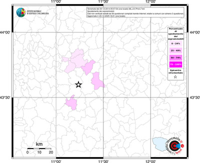 Mappa territorio comunale con almeno 3 questionari